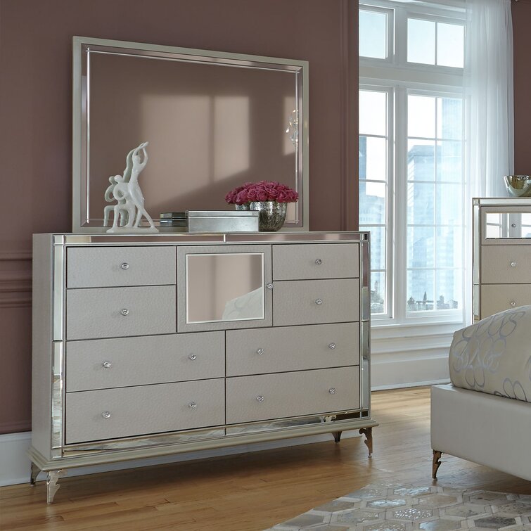 Hollywood Loft Dresser & Mirror Set